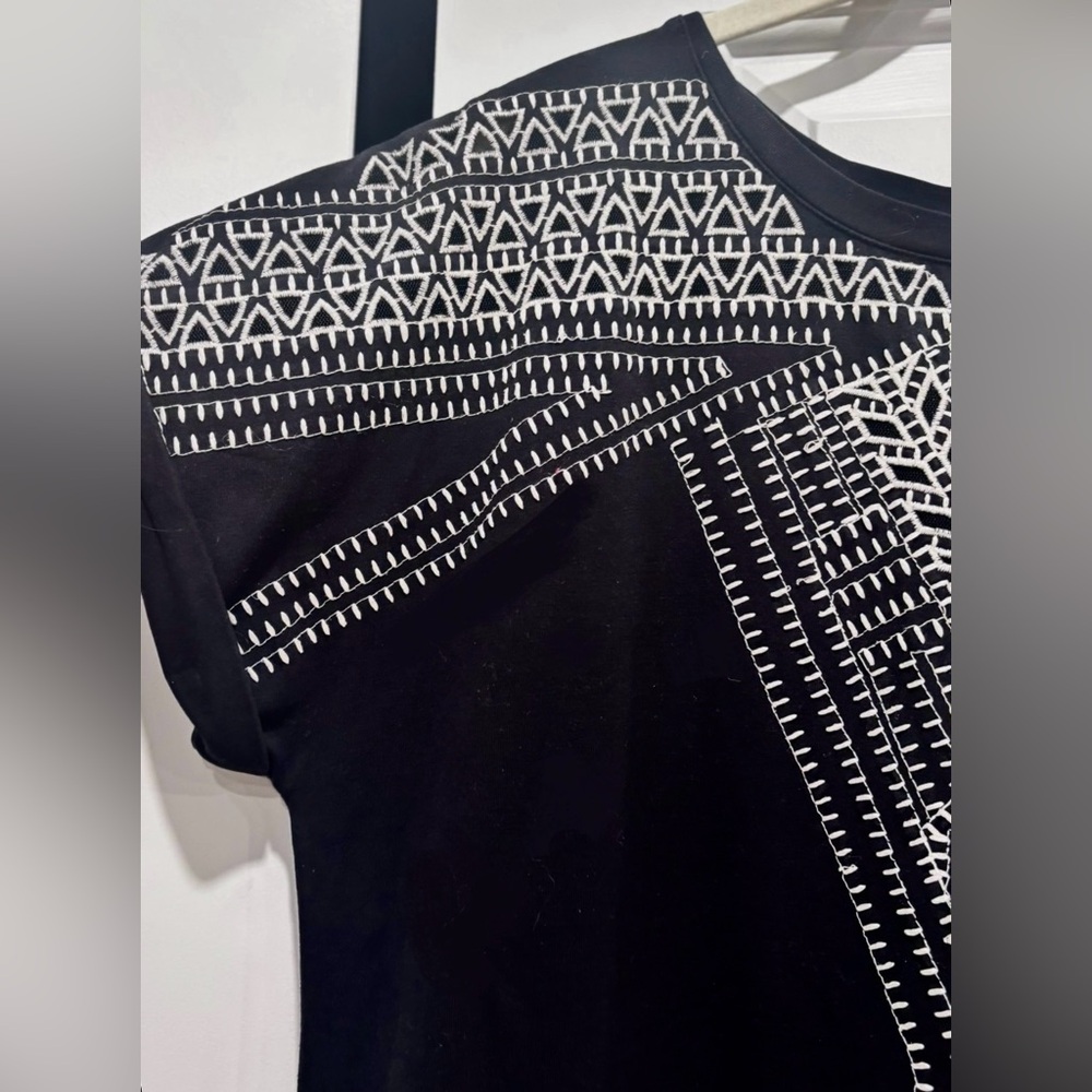 Nic & Zoe Havana Nights Embroidered Tunic dress Womens size PL - Picture 7 of 14